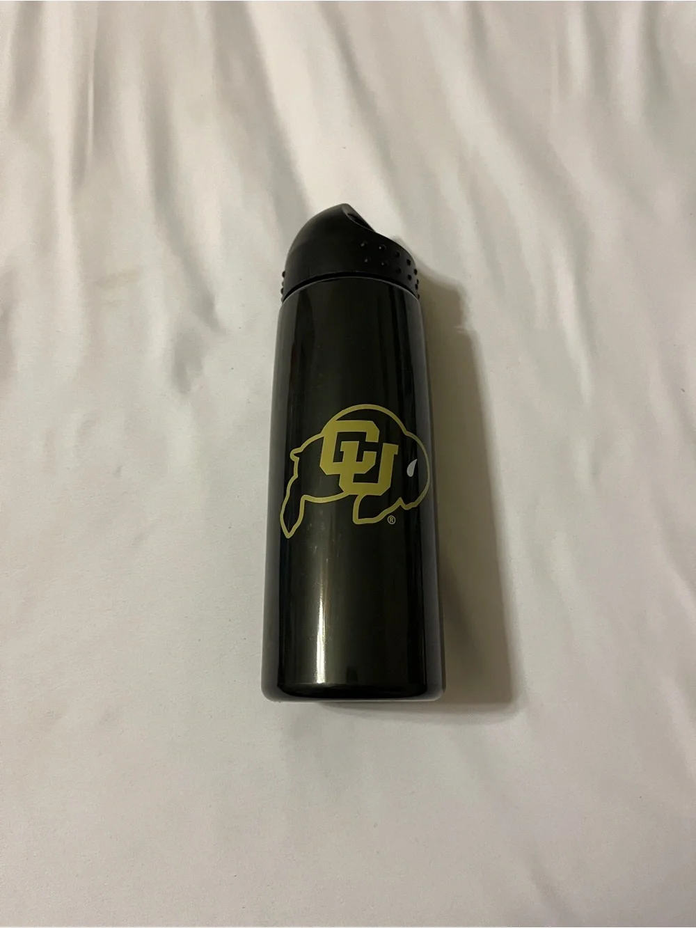 Garyline Colorado Buffaloes CU Water Bottle Black Tritan Plastic 9 in